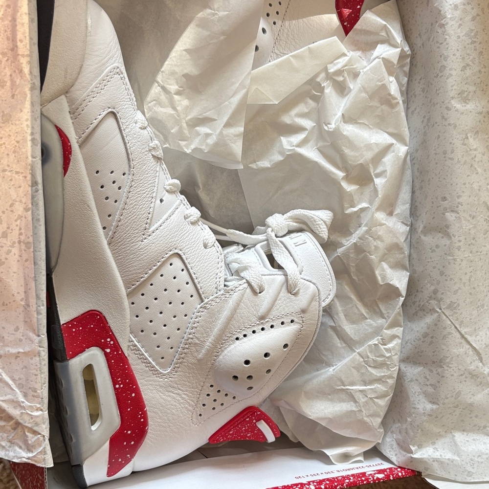 White and Red Men's Sneakers